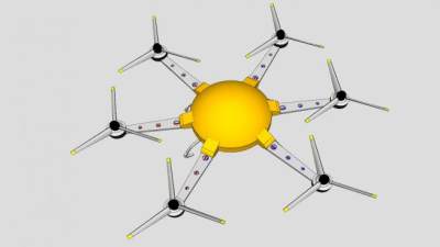 无人机SU模型下载_sketchup草图大师SKP模型