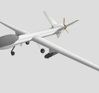 MQ-1捕食者侦察机SU模型下载_sketchup草图大师SKP模型