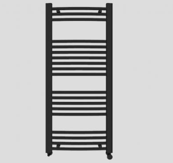 钢制黑色暖气片SU模型下载_sketchup草图大师SKP模型