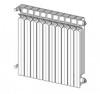 电器暖气片SU模型下载_sketchup草图大师SKP模型