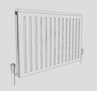 简单取暖器暖气片SU模型下载_sketchup草图大师SKP模型