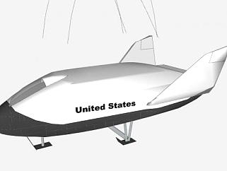 X-38试验机SU模型下载_sketchup草图大师SKP模型