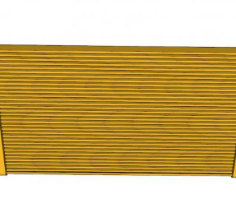 黄色暖气片SU模型下载_sketchup草图大师SKP模型