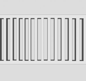 简易暖气片SU模型下载_sketchup草图大师SKP模型