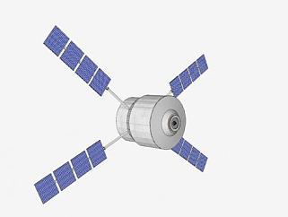 国际空间站航天器SU模型下载_sketchup草图大师SKP模型