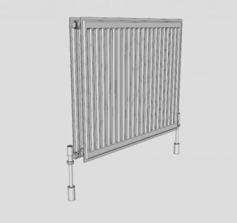 铜铝复合散热器SU模型下载_sketchup草图大师SKP模型