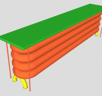 台式散热器SU模型下载_sketchup草图大师SKP模型