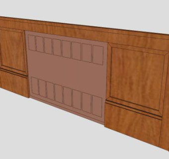 现代散热板暖气片SU模型下载_sketchup草图大师SKP模型