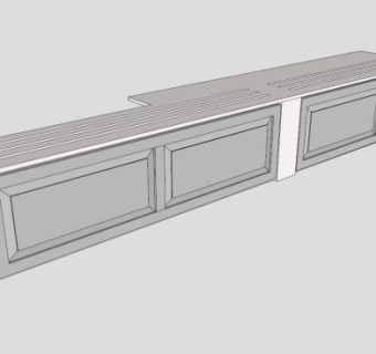 简易散热器暖气片SU模型下载_sketchup草图大师SKP模型