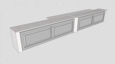 简易散热器暖气片SU模型下载_sketchup草图大师SKP模型