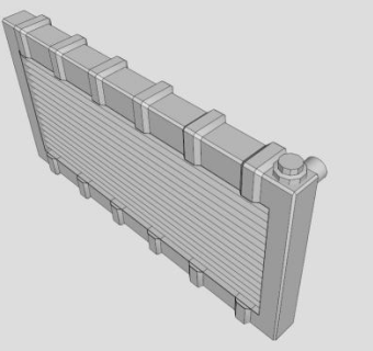 汽车散热器SU模型下载_sketchup草图大师SKP模型