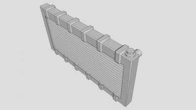 汽车散热器SU模型下载_sketchup草图大师SKP模型