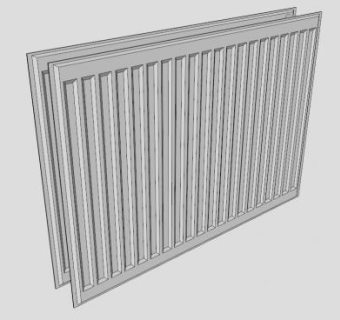 板金属散热器SU模型下载_sketchup草图大师SKP模型