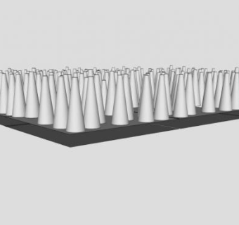 白色散热器暖气片SU模型下载_sketchup草图大师SKP模型