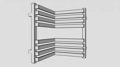 散热器转角电器SU模型下载_sketchup草图大师SKP模型