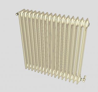 铸铁电器散热器SU模型下载_sketchup草图大师SKP模型