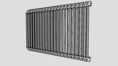 铸铁暖气散热器SU模型下载_sketchup草图大师SKP模型