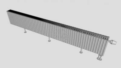 暖气片采暖散热器SU模型下载_sketchup草图大师SKP模型