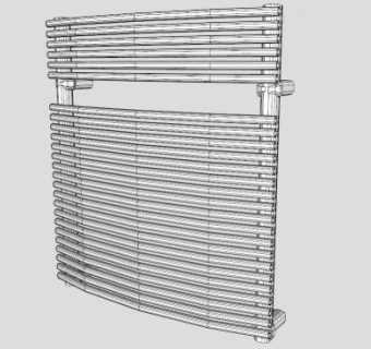现代家电暖气片SU模型下载_sketchup草图大师SKP模型