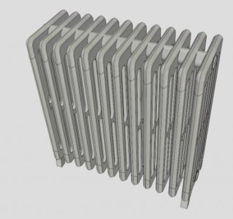 家具源散热器SU模型下载_sketchup草图大师SKP模型