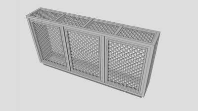 电风扇散热器SU模型下载_sketchup草图大师SKP模型