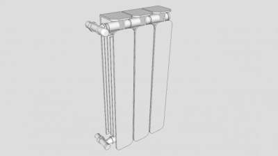 热带电器散热器SU模型下载_sketchup草图大师SKP模型