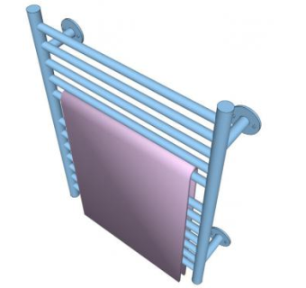 浴室散热器SU模型下载_sketchup草图大师SKP模型