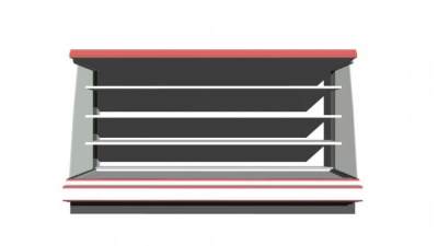 多层制冷冰柜SU模型下载_sketchup草图大师SKP模型