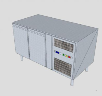 冷冻柜SU模型下载_sketchup草图大师SKP模型