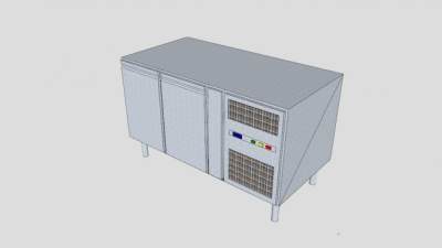 冷冻柜SU模型下载_sketchup草图大师SKP模型