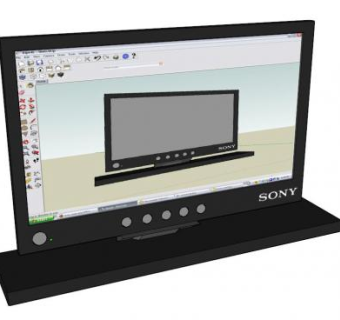 索尼平板显示器SU模型下载_sketchup草图大师SKP模型
