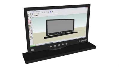 索尼平板显示器SU模型下载_sketchup草图大师SKP模型