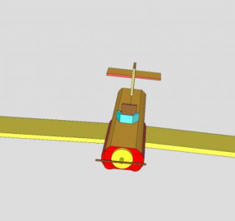 特技飞机SU模型下载_sketchup草图大师SKP模型