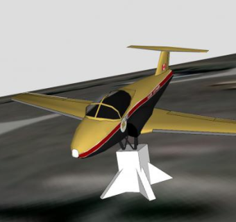 加拿大CT-114教练机SU模型下载_sketchup草图大师SKP模型