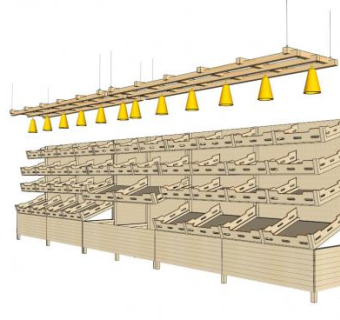 面包展示柜SU模型下载_sketchup草图大师SKP模型