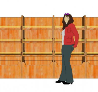 实木面包柜SU模型下载_sketchup草图大师SKP模型