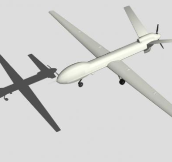 捕食者无人机SU模型下载_sketchup草图大师SKP模型