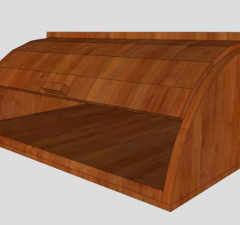 实木面包盒SU模型下载_sketchup草图大师SKP模型