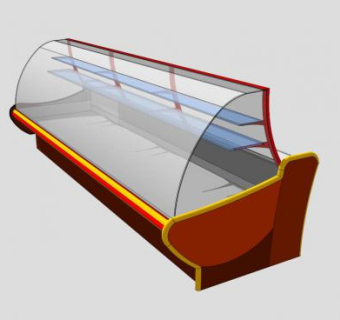 面包和糕点柜SU模型下载_sketchup草图大师SKP模型