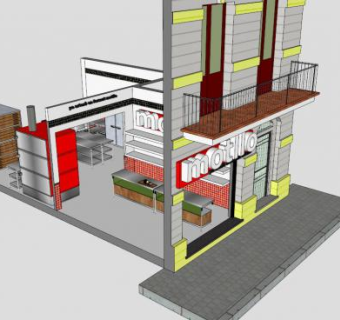 制作面包机SU模型下载_sketchup草图大师SKP模型