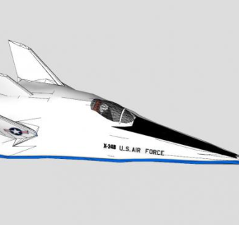 X-24试验机SU模型下载_sketchup草图大师SKP模型
