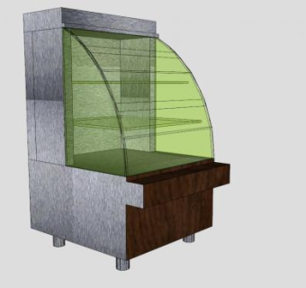 展示冰柜SU模型下载_sketchup草图大师SKP模型