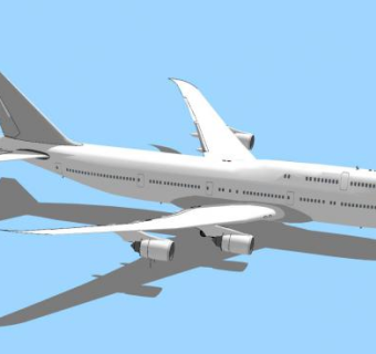波音747喷气式客机SU模型下载_sketchup草图大师SKP模型
