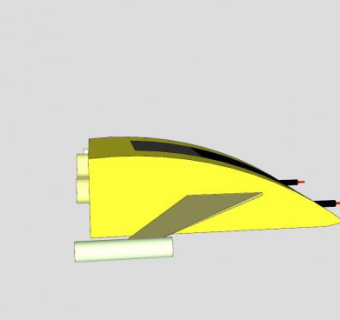 简易空中飞行器SU模型下载_sketchup草图大师SKP模型