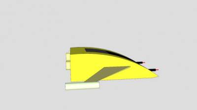 简易空中飞行器SU模型下载_sketchup草图大师SKP模型