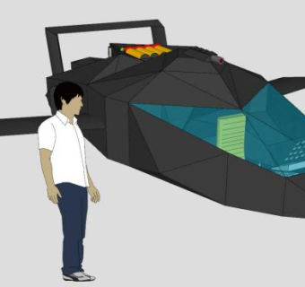 水陆两用飞机SU模型下载_sketchup草图大师SKP模型