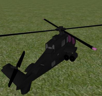 运输直升机SU模型下载_sketchup草图大师SKP模型