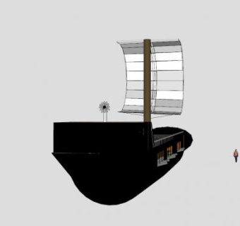海盗炮舰SU模型下载_sketchup草图大师SKP模型