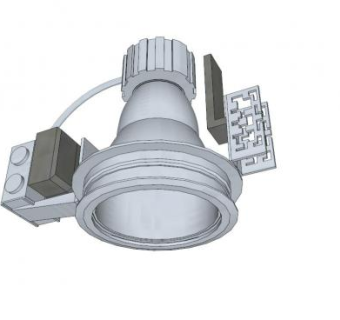荧光光束灯具SU模型下载_sketchup草图大师SKP模型