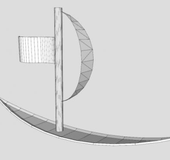 帆船舶SU模型下载_sketchup草图大师SKP模型